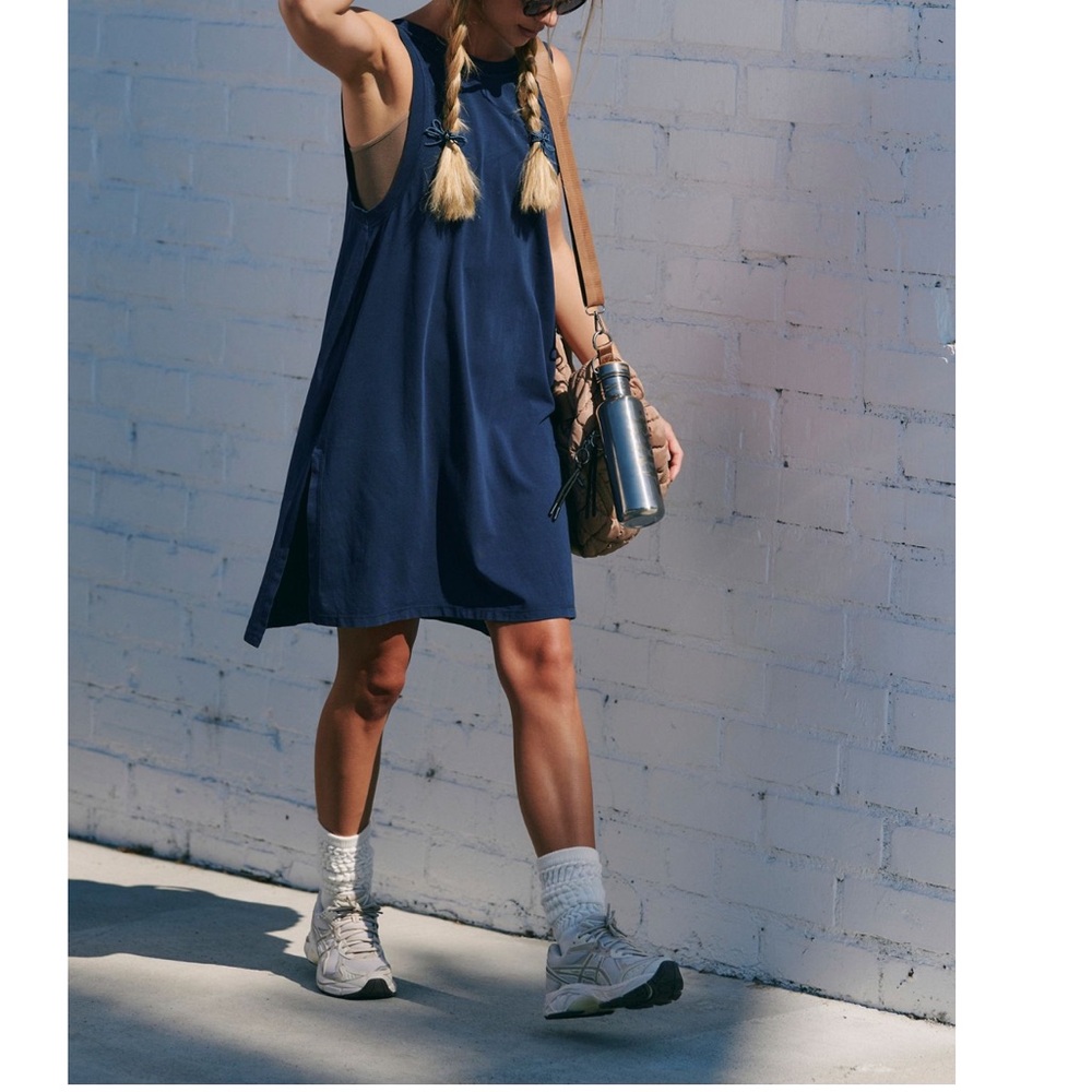 NWOT FP Movement by Free People Navy Backless Dress - Picture 5 of 9